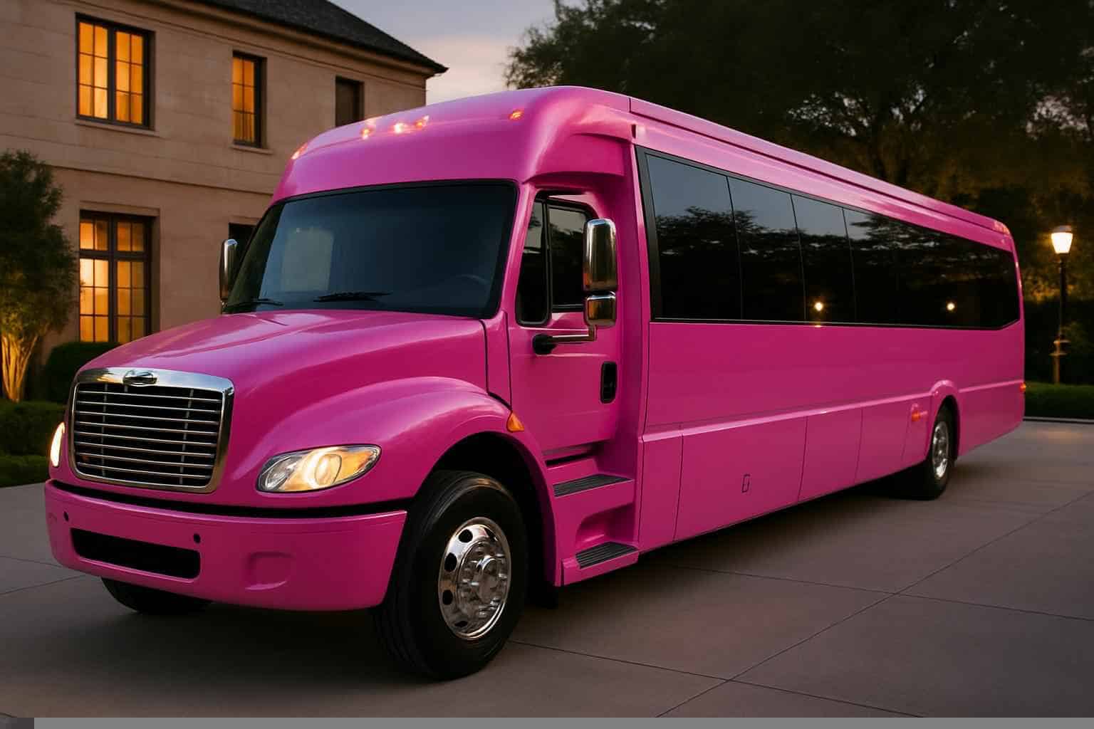Pink Party Bus Rental Missouri City TX