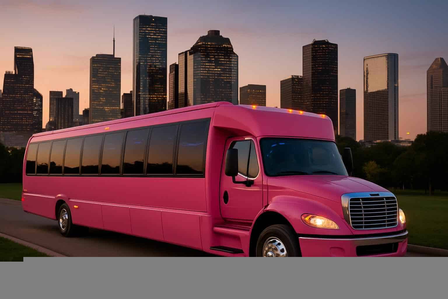 Pink Party Bus Rental Prices in Houston TX