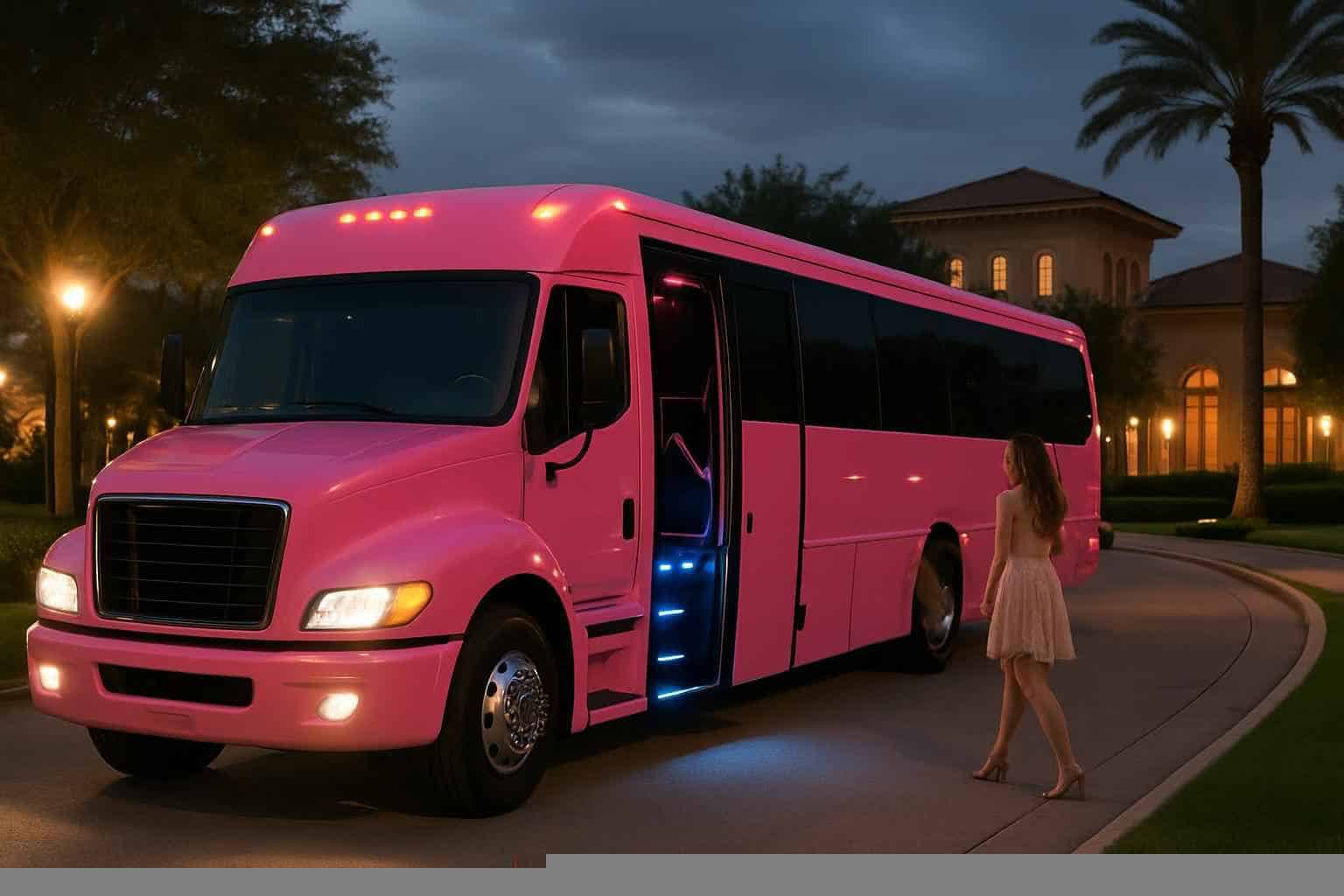 Pink Party Bus Service Sugar Land TX