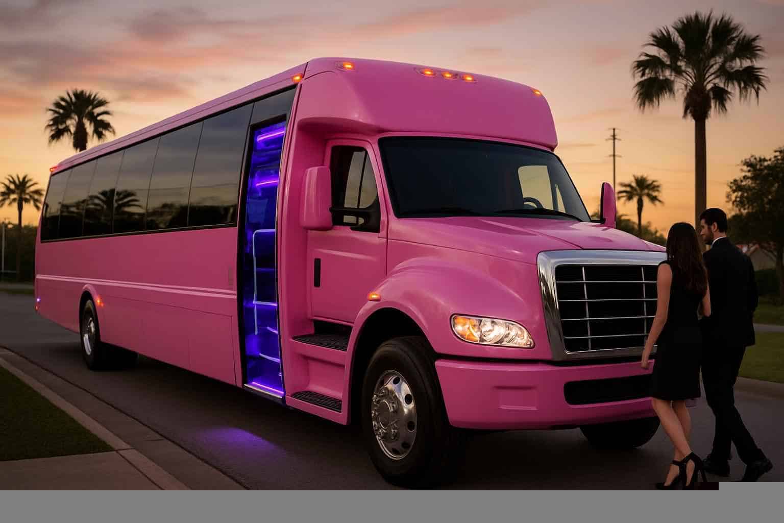 Pink Party Buses in League City Texas
