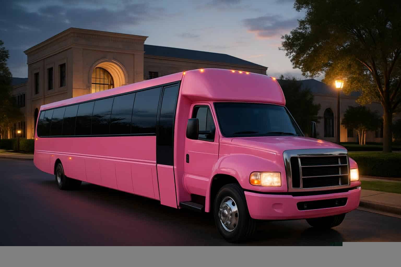 Pink Party Buses in Pearland Texas