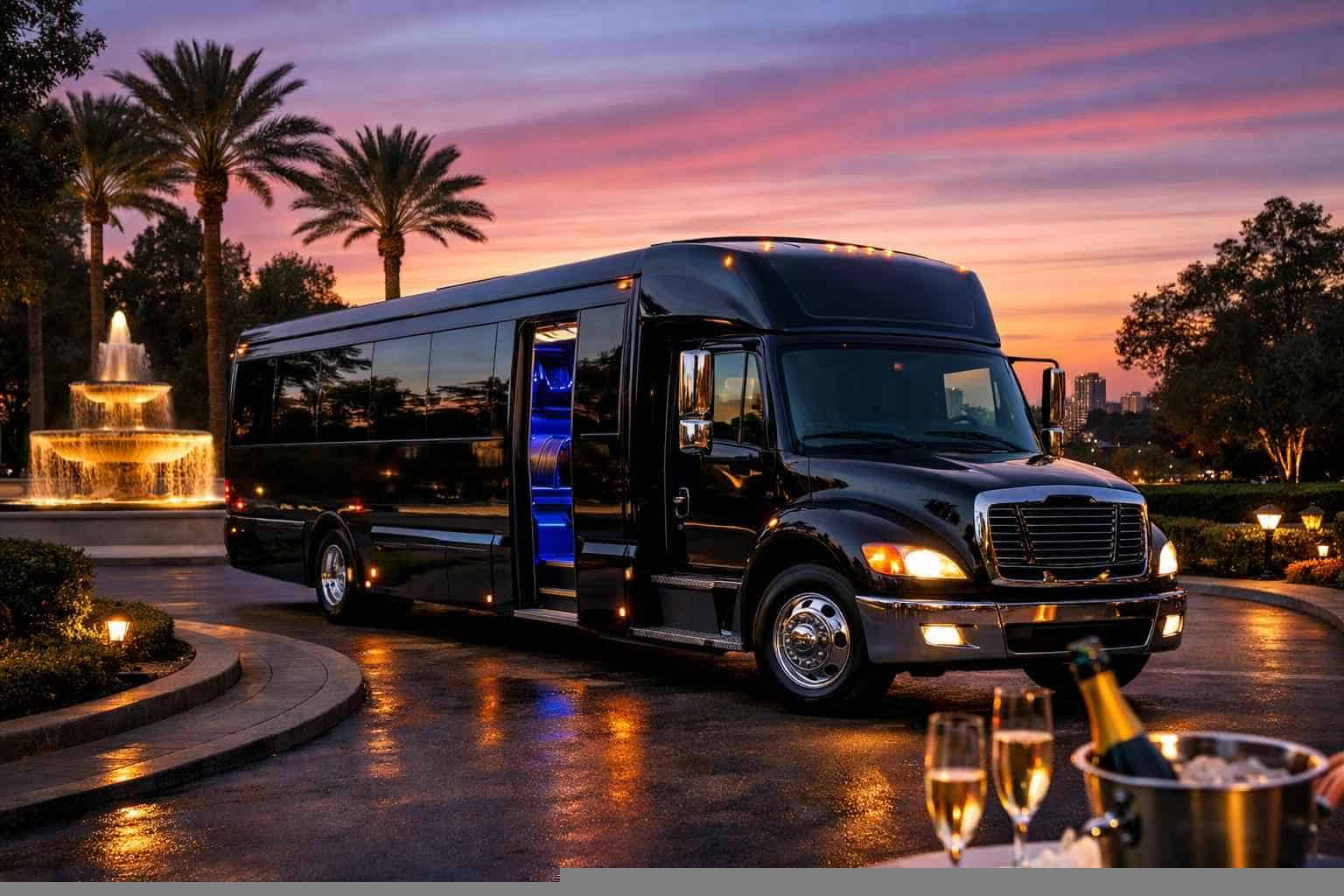 Spring Texas Black Party Bus Rental