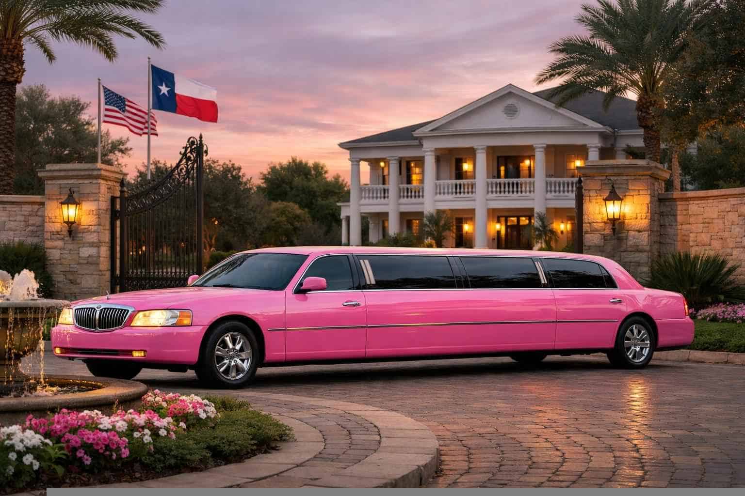 Spring Texas Pink Limo Rental