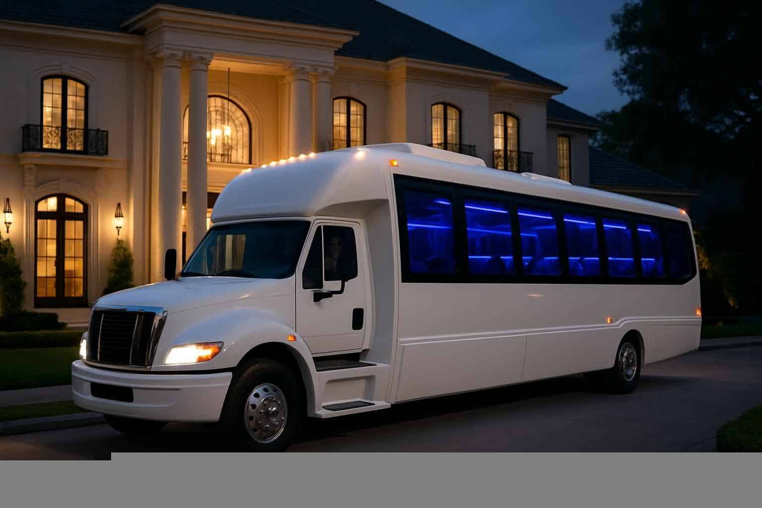 Sugar Land Texas White Party Bus Rental