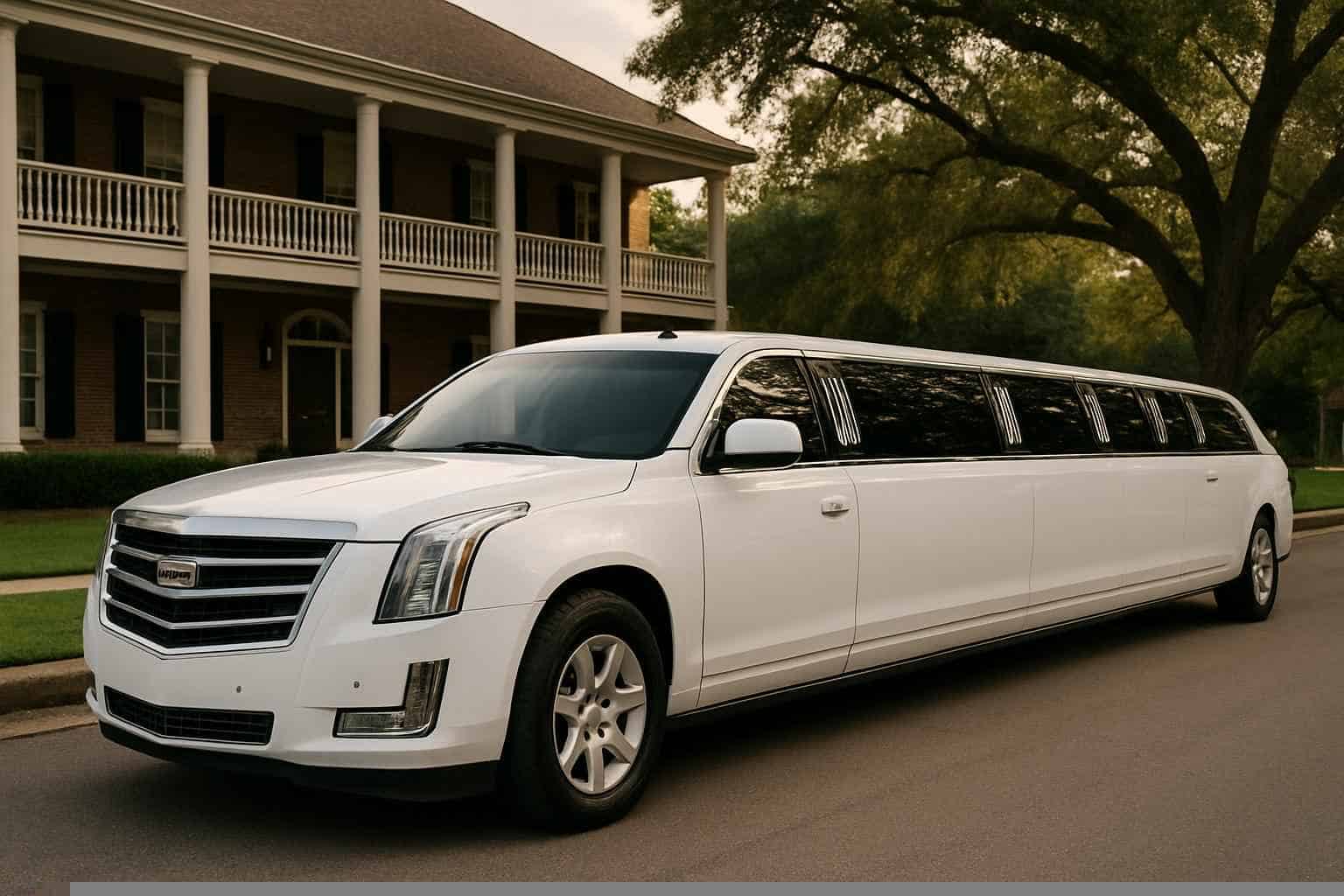 White Limo Rental in Conroe Texas