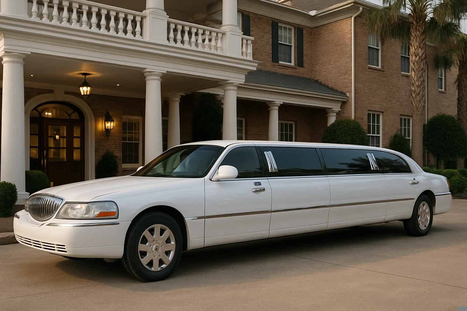 White Limo Rental in Pearland Texas