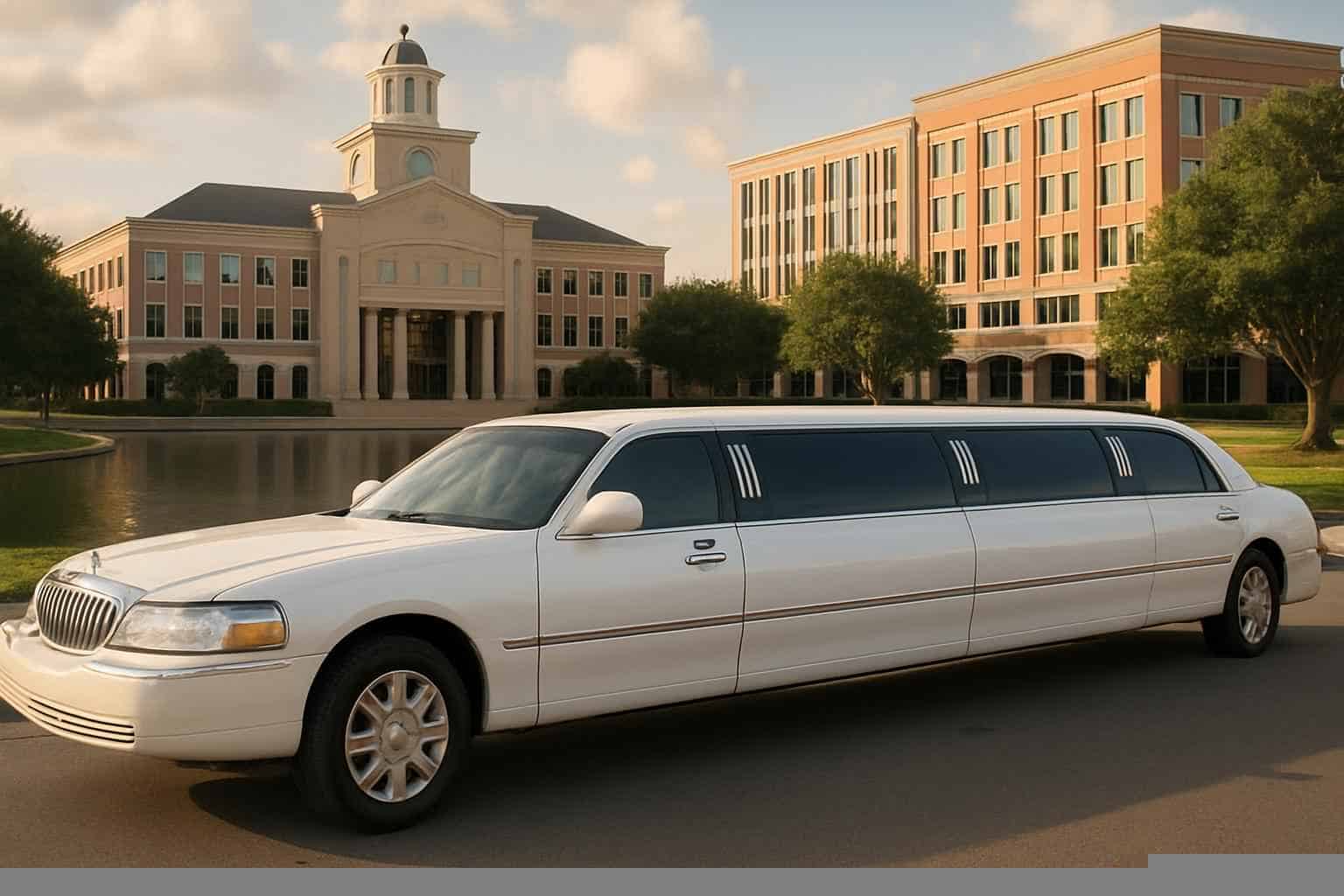 White Limo Rental in Sugar Land Texas