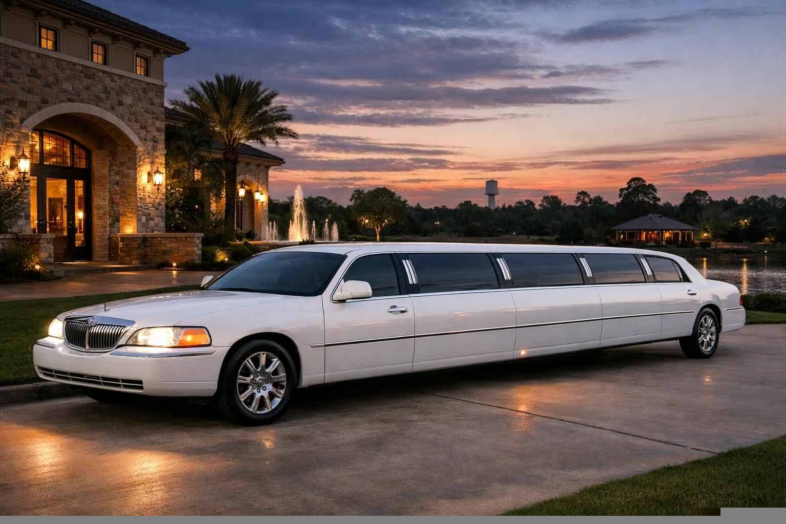White Limo Rental Near Me Humble TX