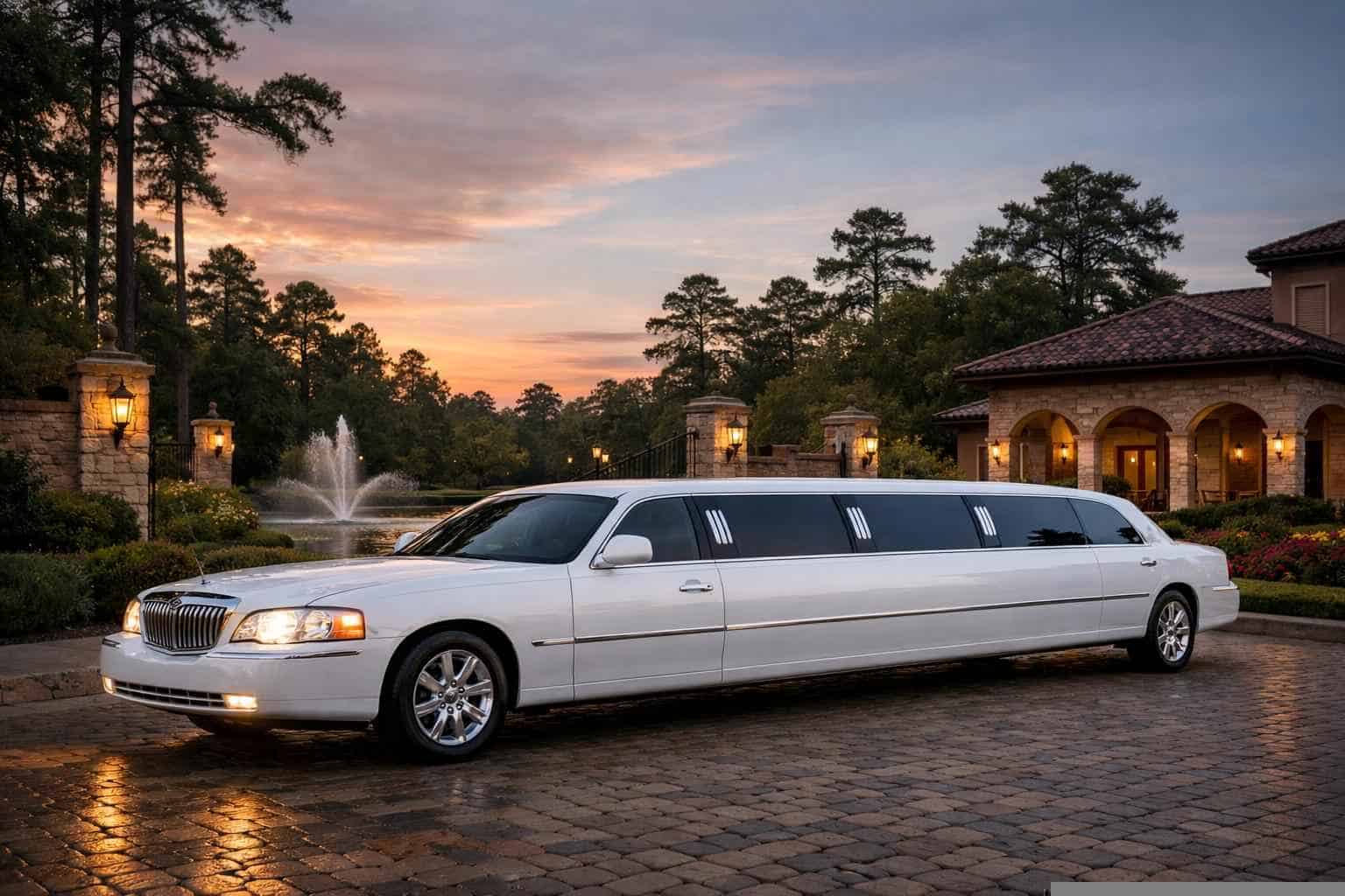 White Limo Rental Near Me Spring TX