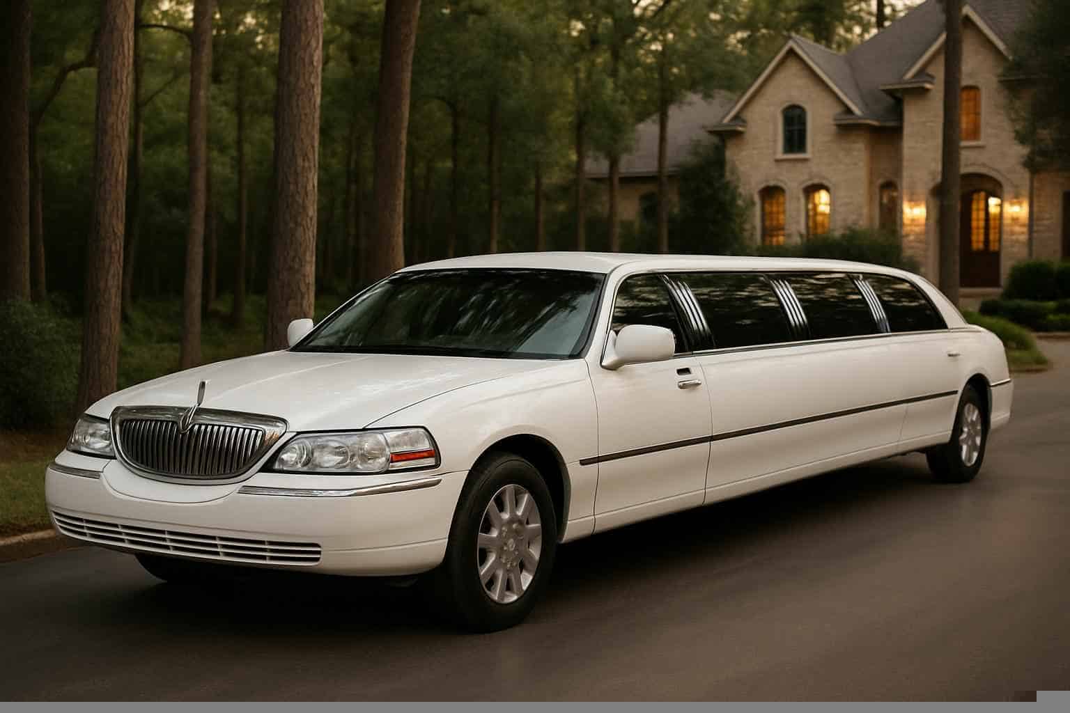 White Limo Rental Near Me The Woodlands TX