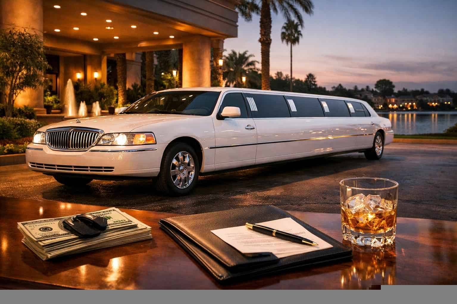 White Limo Rental Prices in Cypress TX