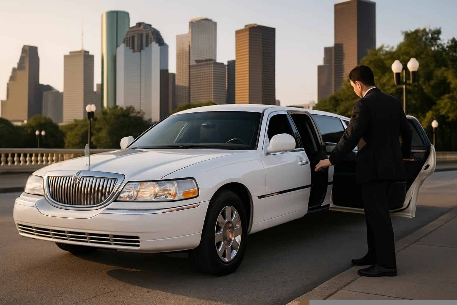 White Limo Rental Prices in Houston TX