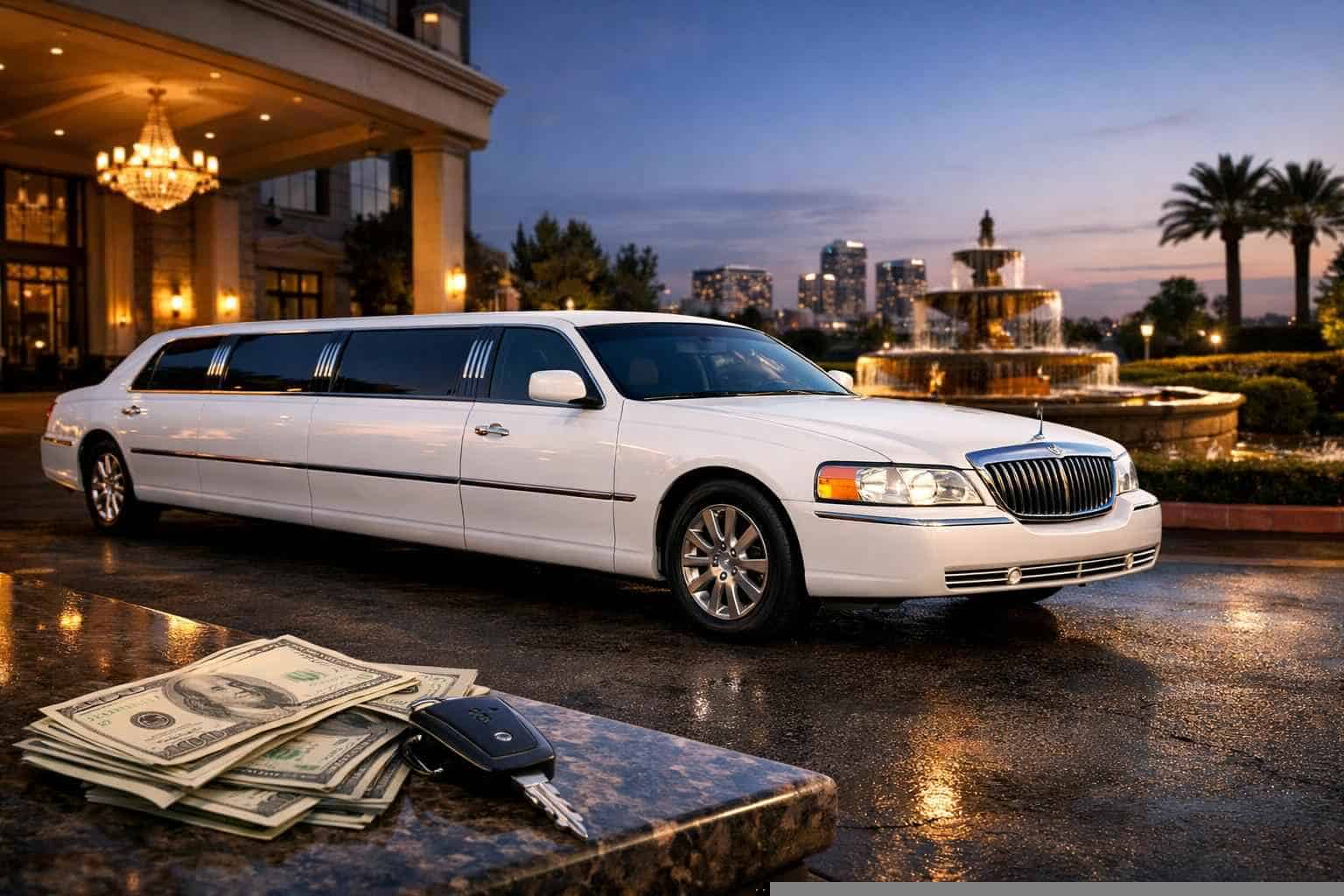 White Limo Rental Prices in Humble TX