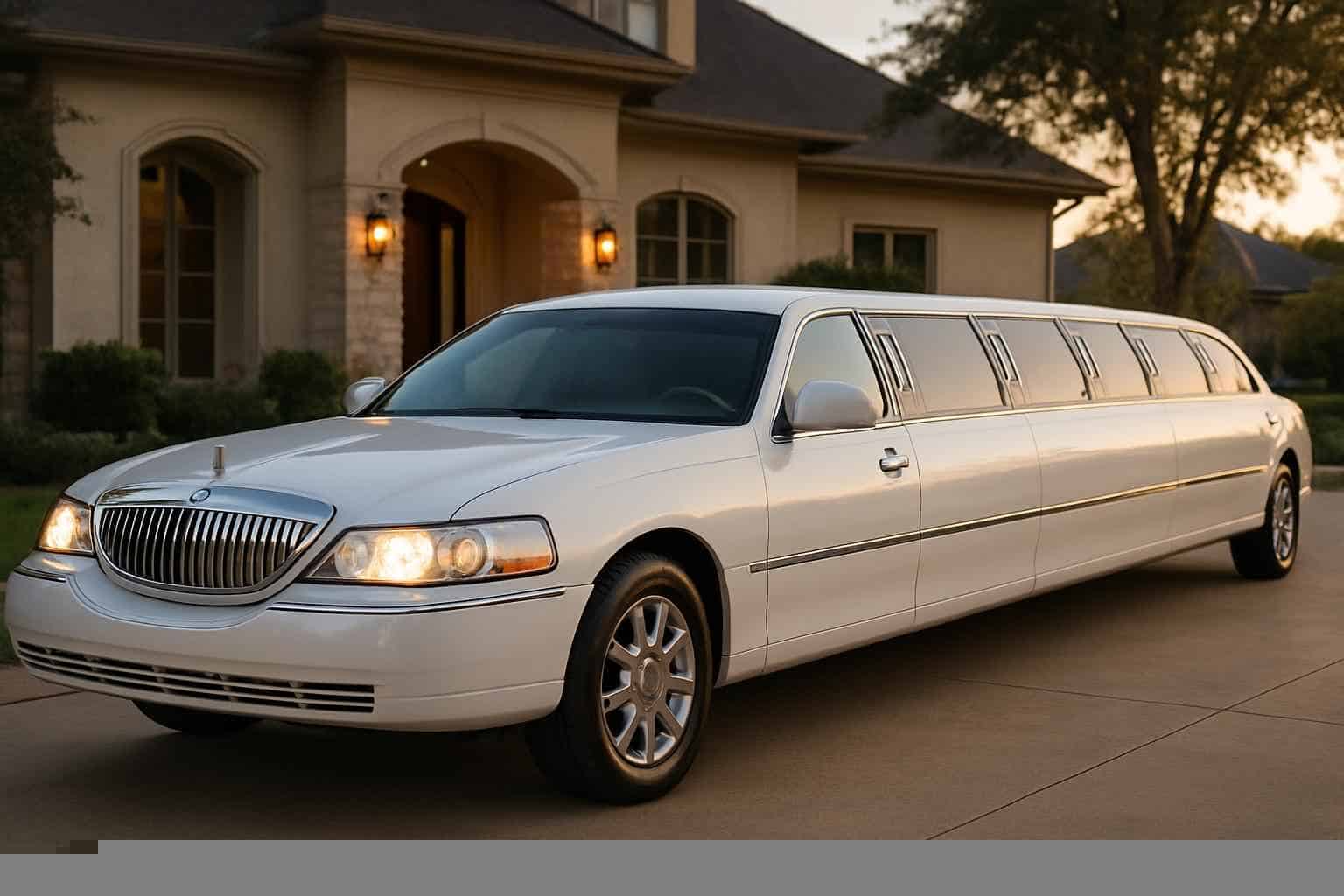 White Limo Rental Prices in Pearland TX