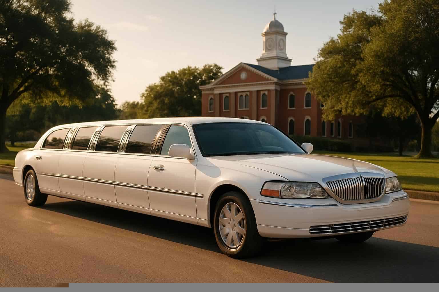 White Limousines in Conroe Texas