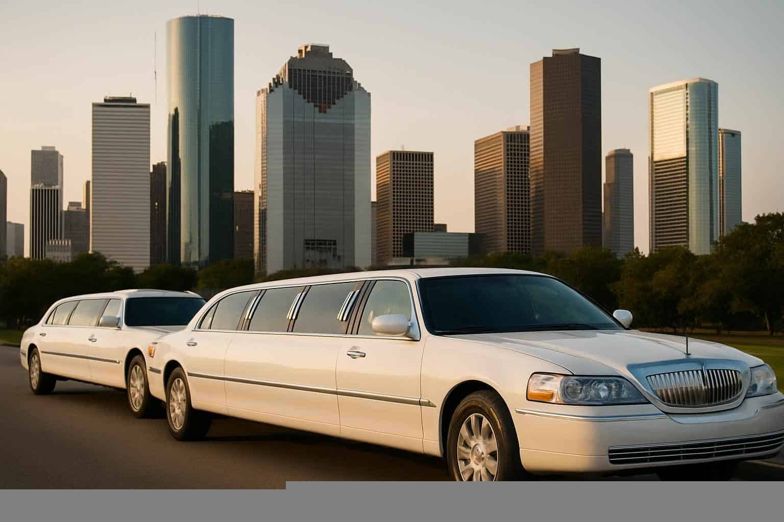 White Limousines in Houston Texas