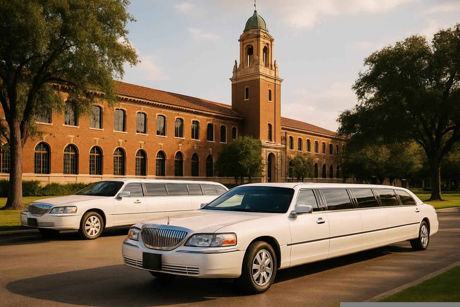 White Limousines in Pasadena Texas