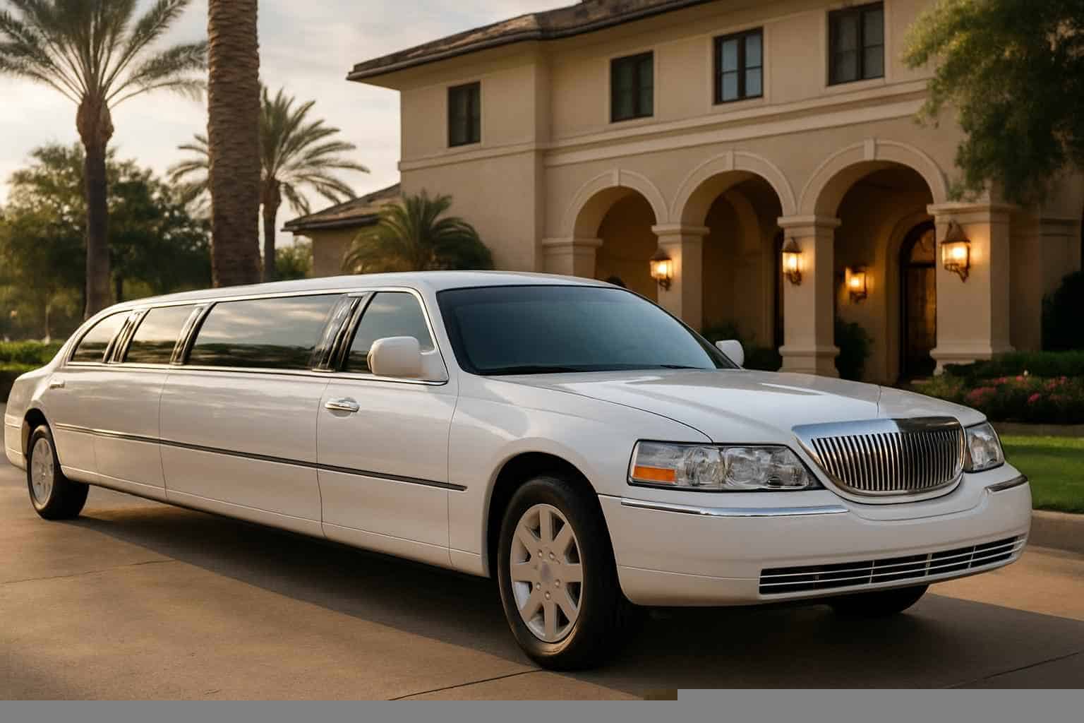 White Limousines in Sugar Land Texas