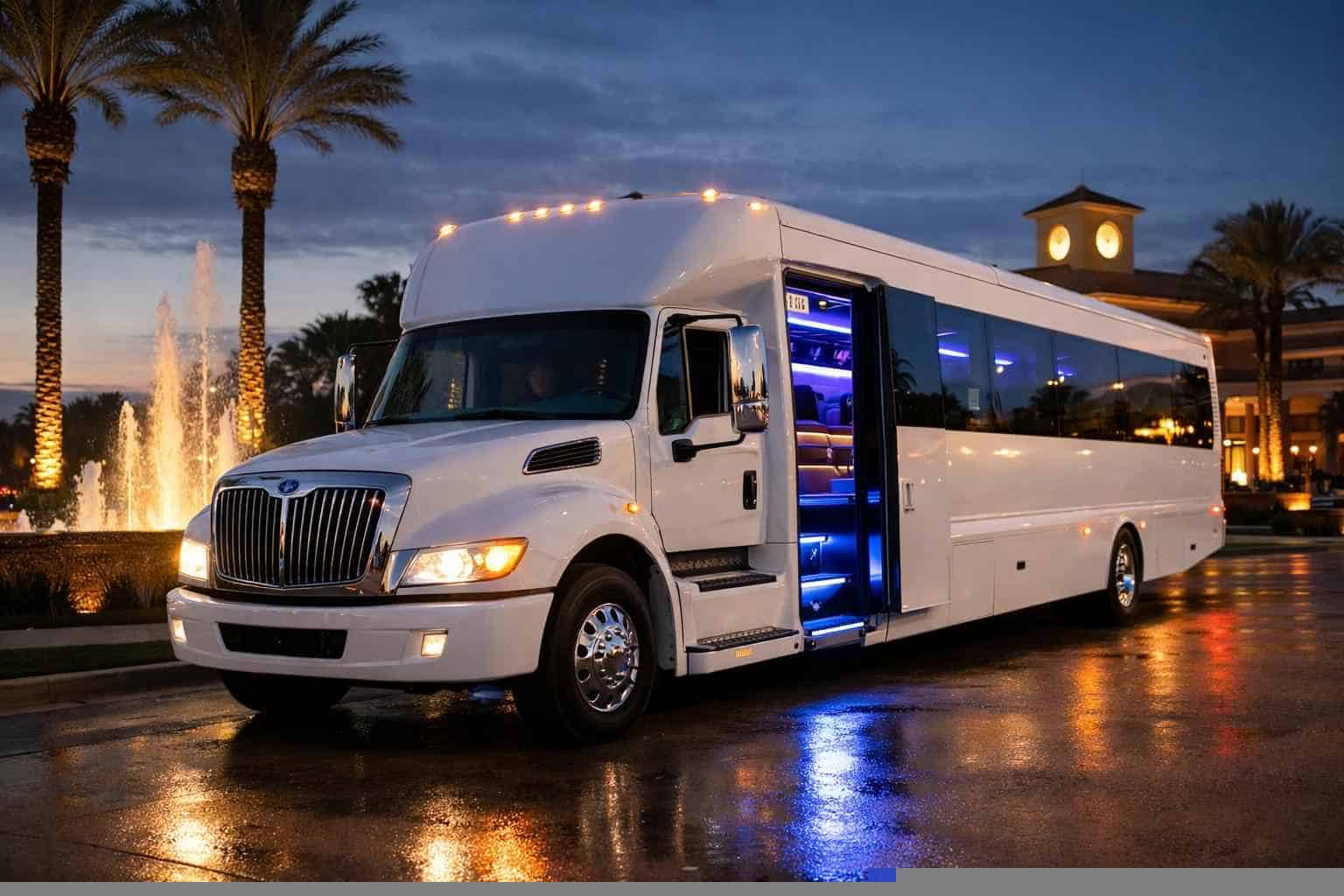 White Party Bus Rental Humble TX