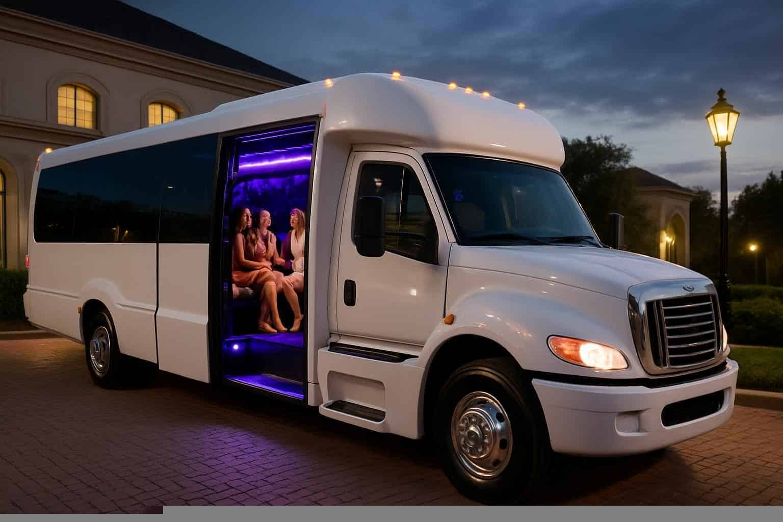 White Party Bus Rental League City TX