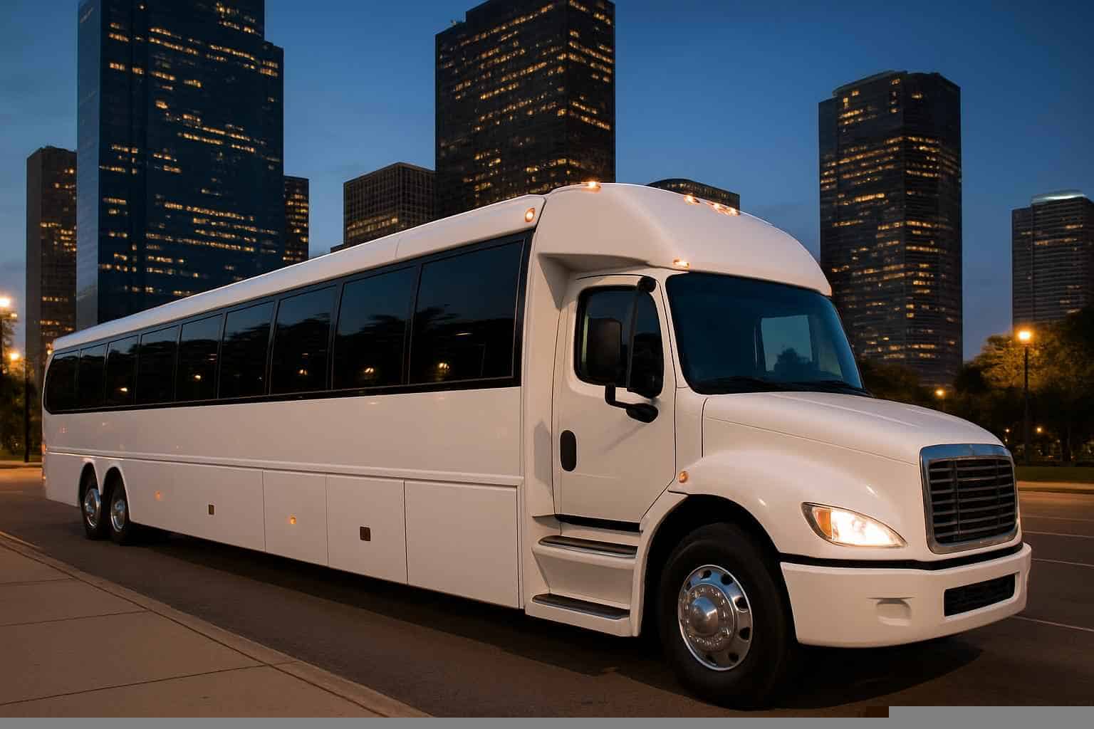 White Party Bus Rental Near Me Houston TX
