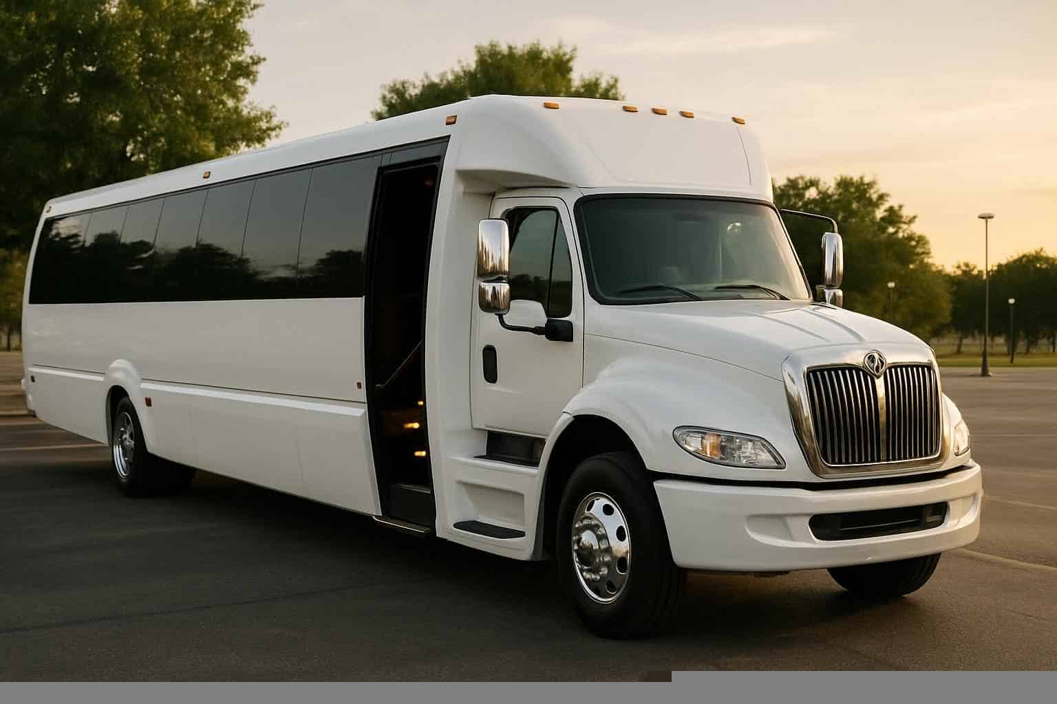White Party Bus Rental Near Me Pasadena TX
