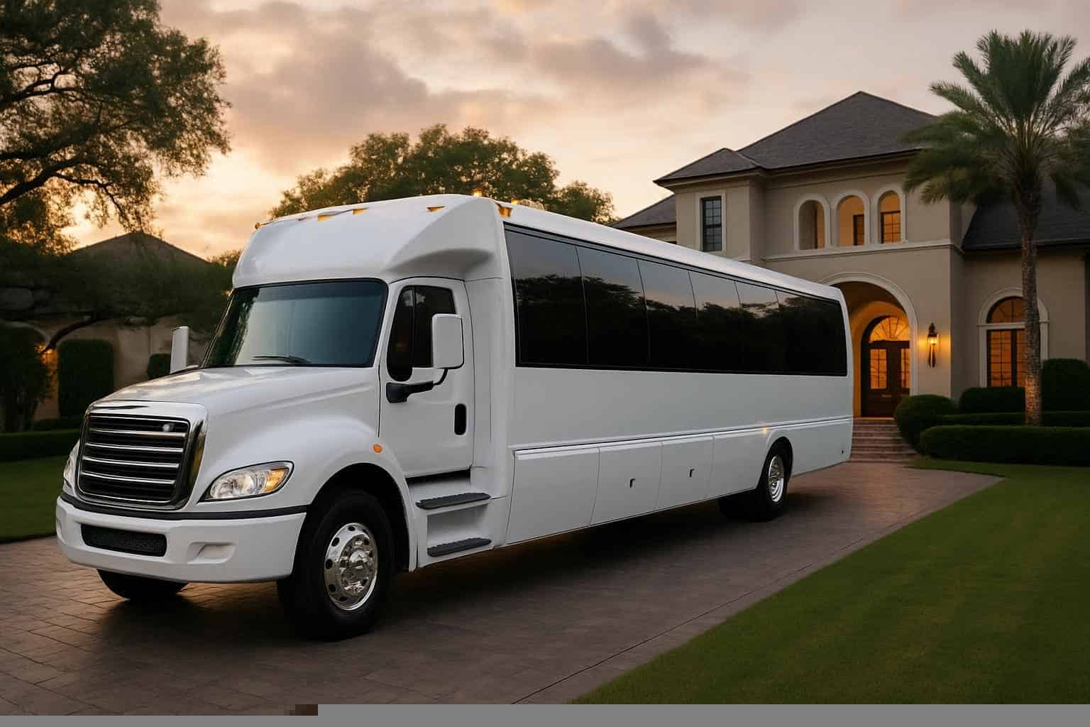 White Party Bus Rental Pearland TX