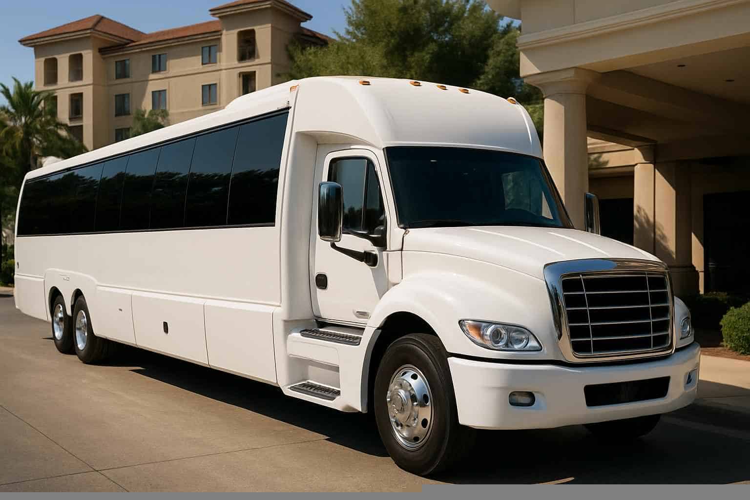 White Party Bus Rental Prices in League City TX