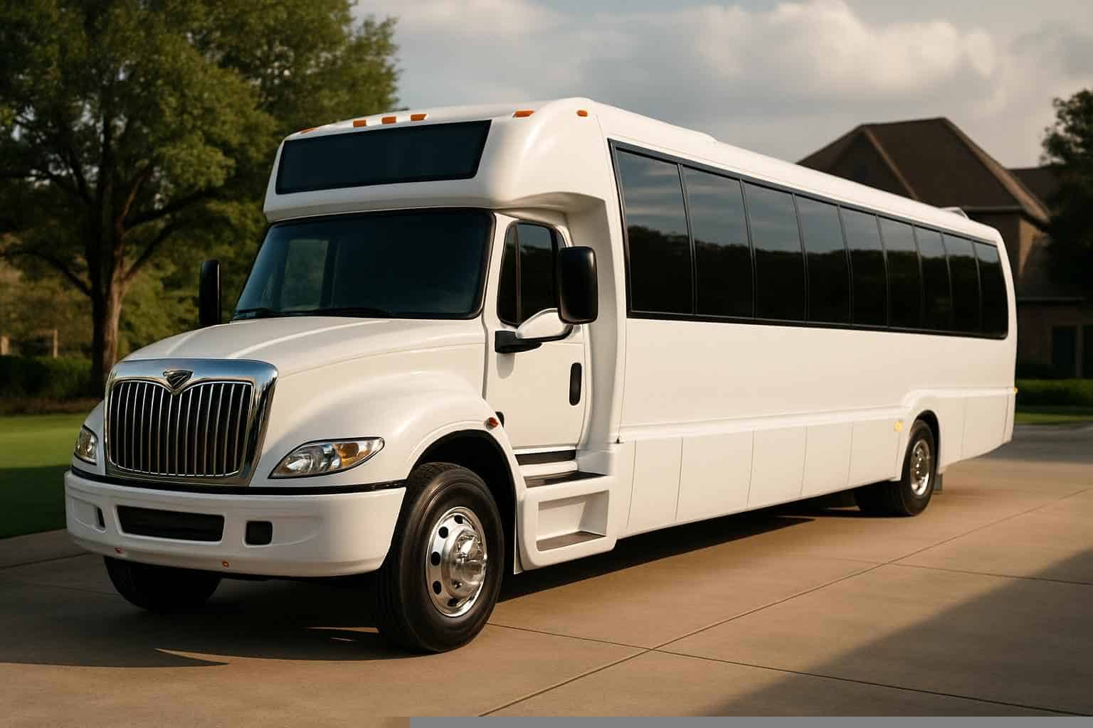 White Party Bus Rental Prices in Sugar Land TX