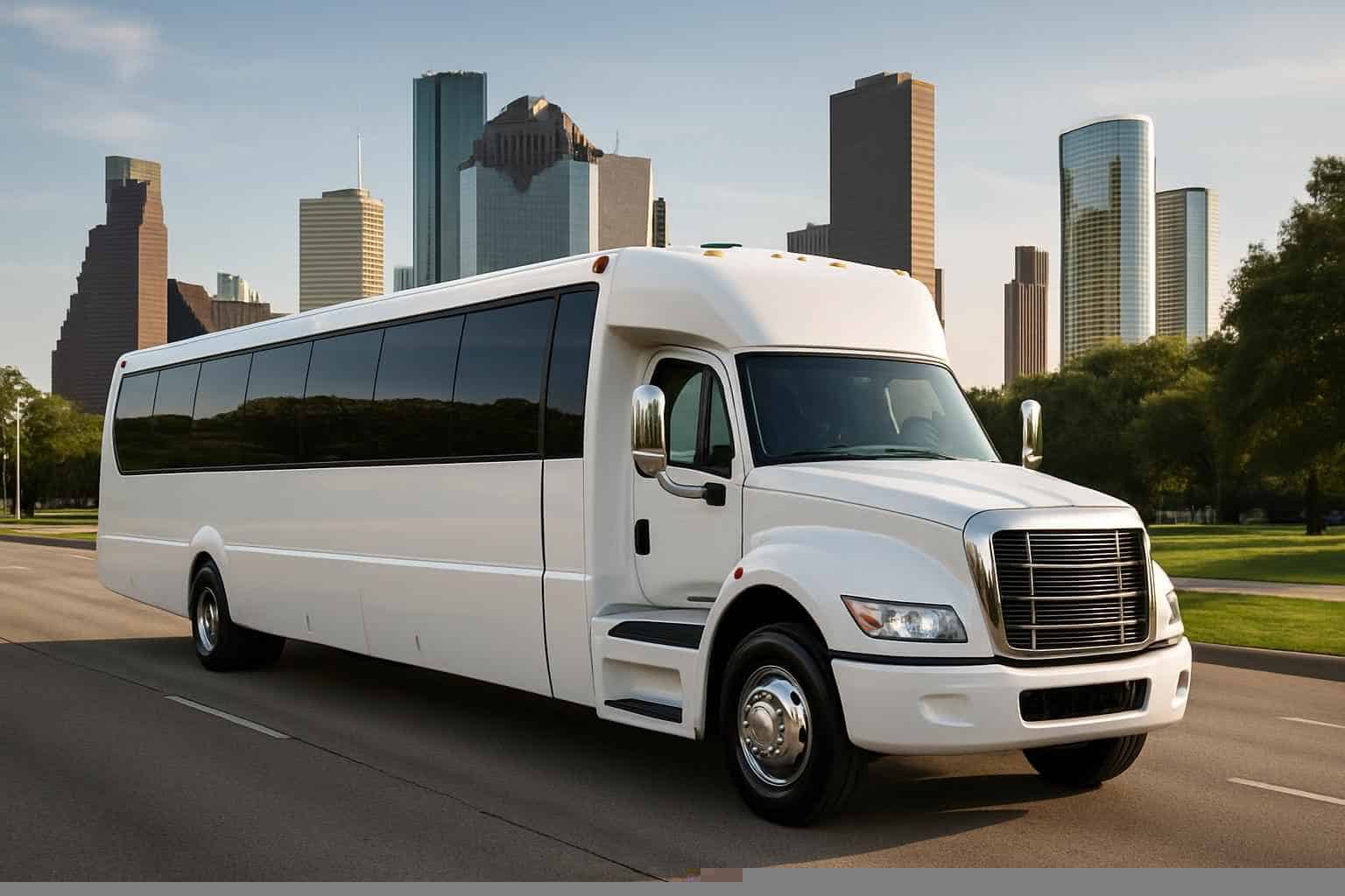White Party Bus Rental Services in Houston Texas