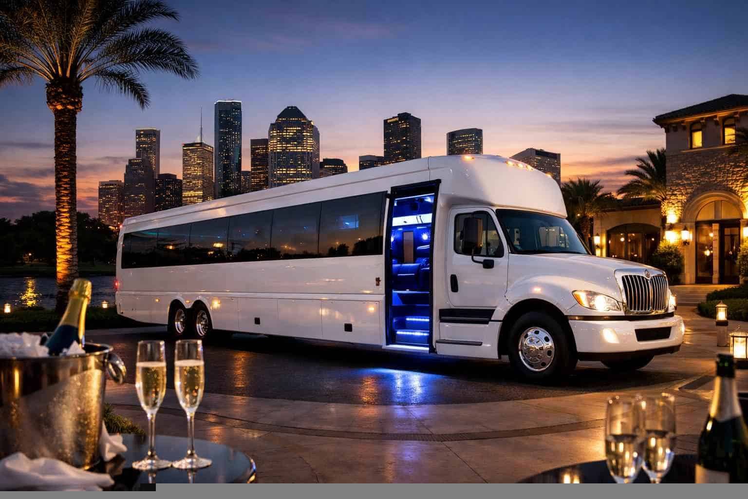 White Party Bus Service Humble TX