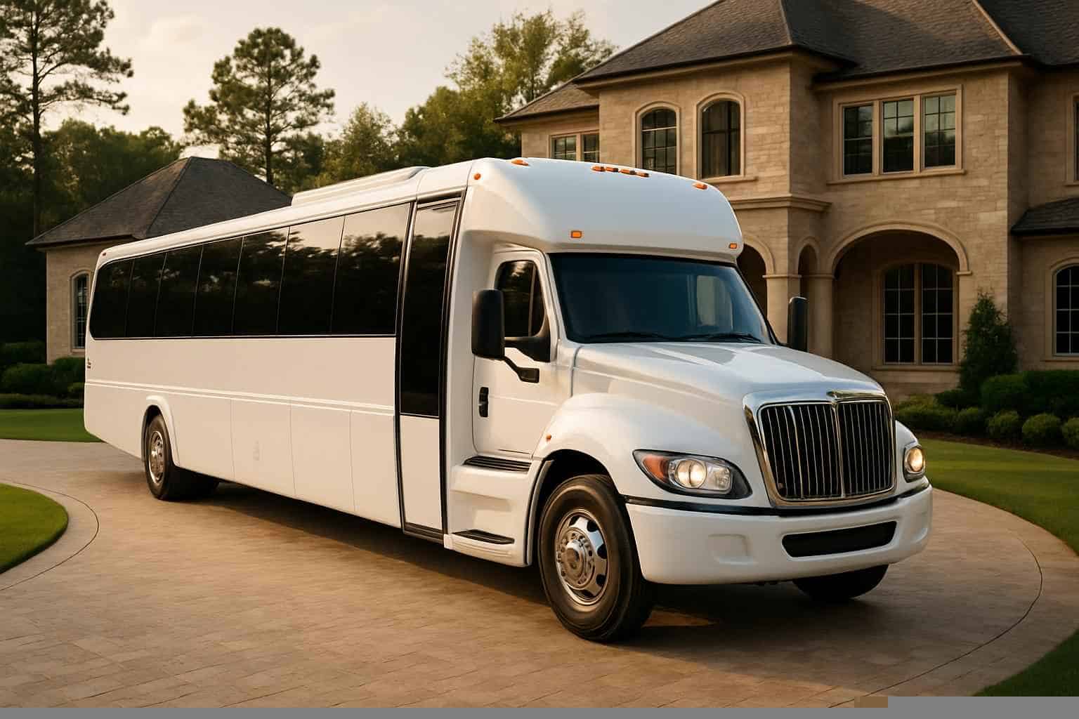 White Party Buses in Conroe Texas