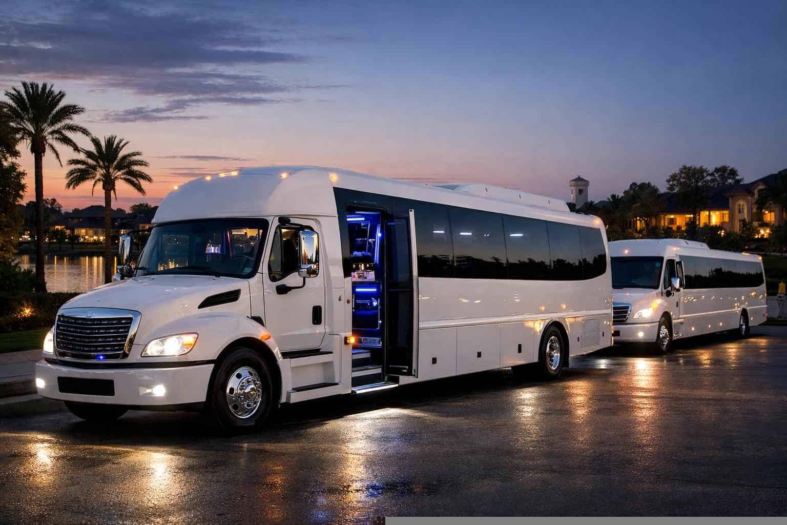 White Party Buses in Humble Texas