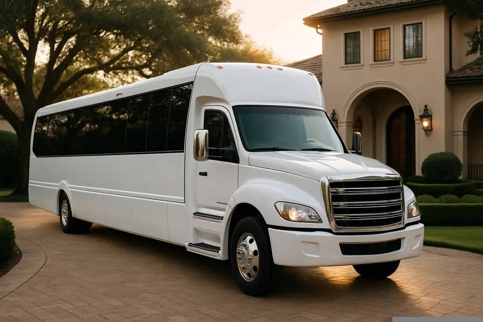 White Party Buses in Katy Texas