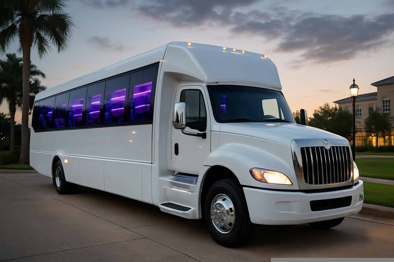 White Party Buses in League City Texas