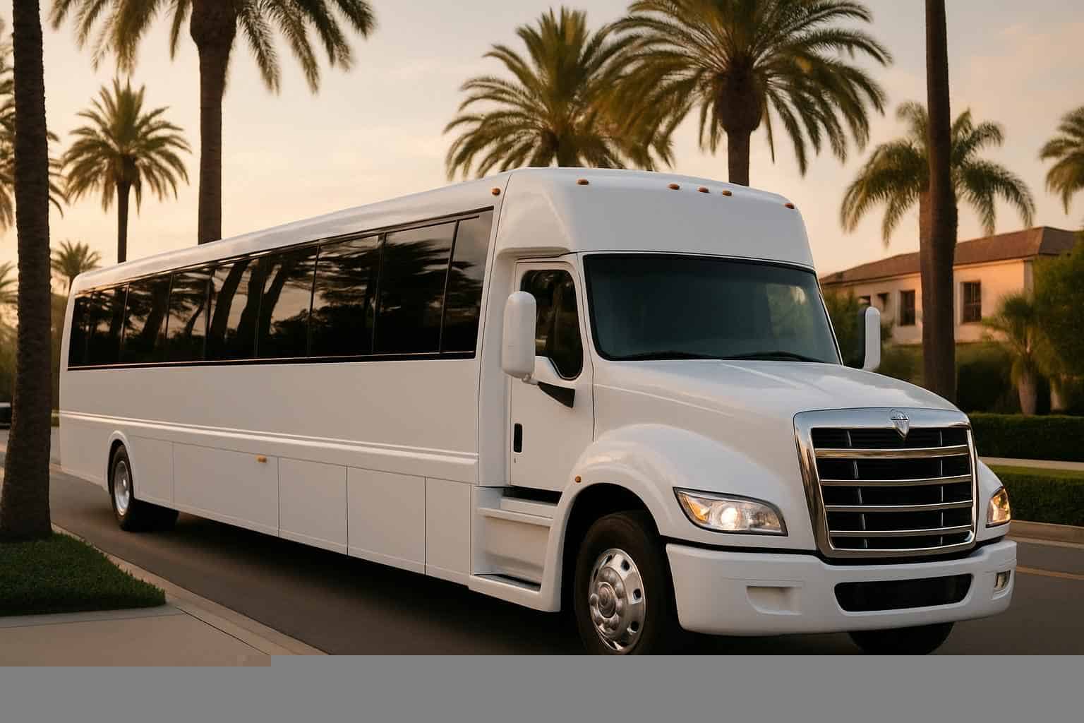 White Party Buses in Pasadena Texas