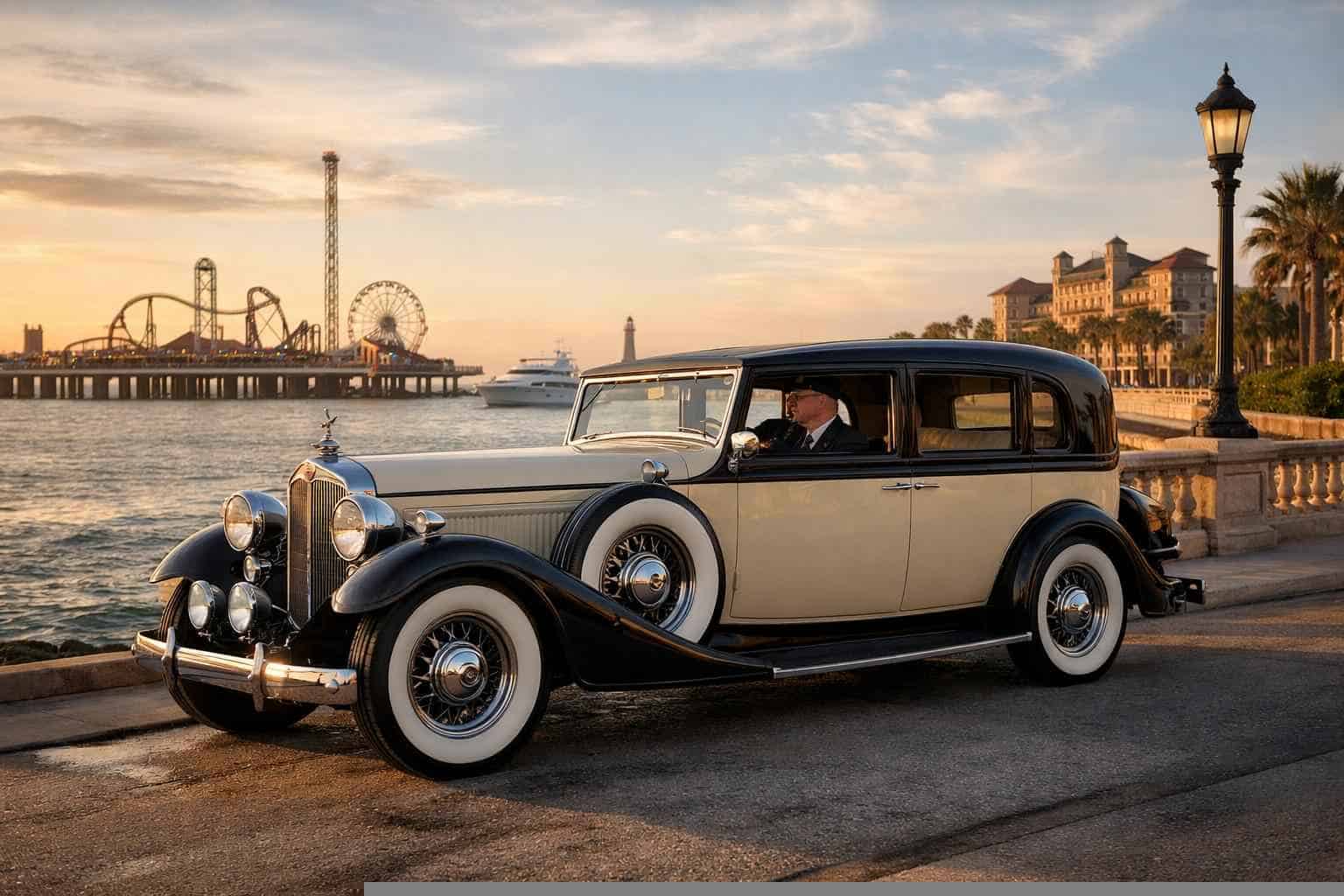 Antique Vehicle Rental with Driver Galveston TX