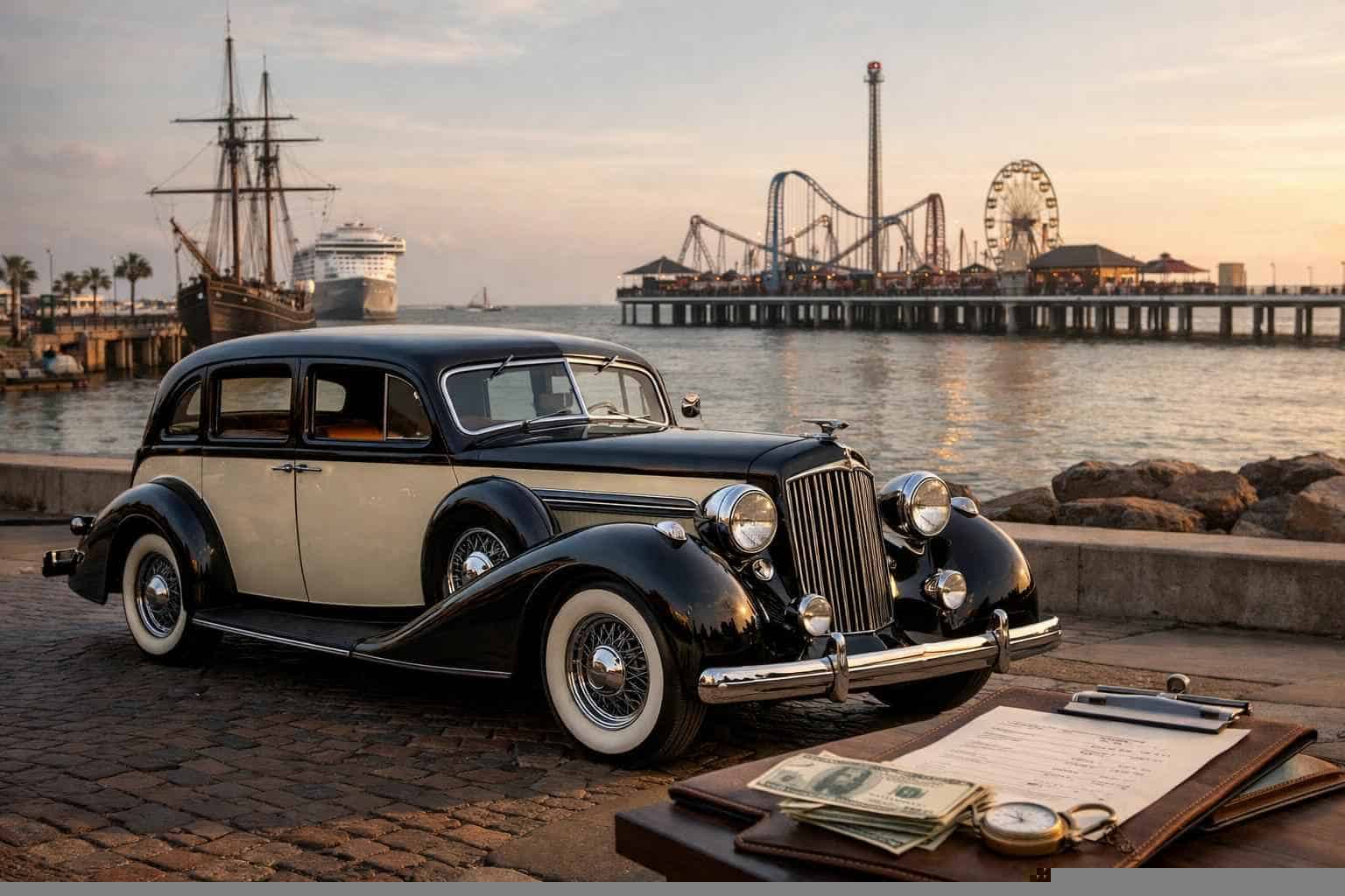 Antique Vehicle Rental with Driver Prices in Galveston TX