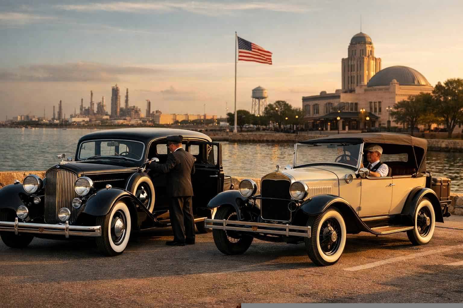 Antique Vehicles with Driver in Texas City Texas