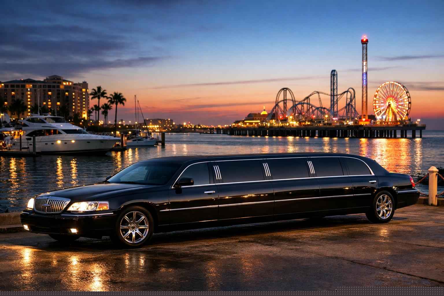 Best Black Limo Rental in Galveston Texas