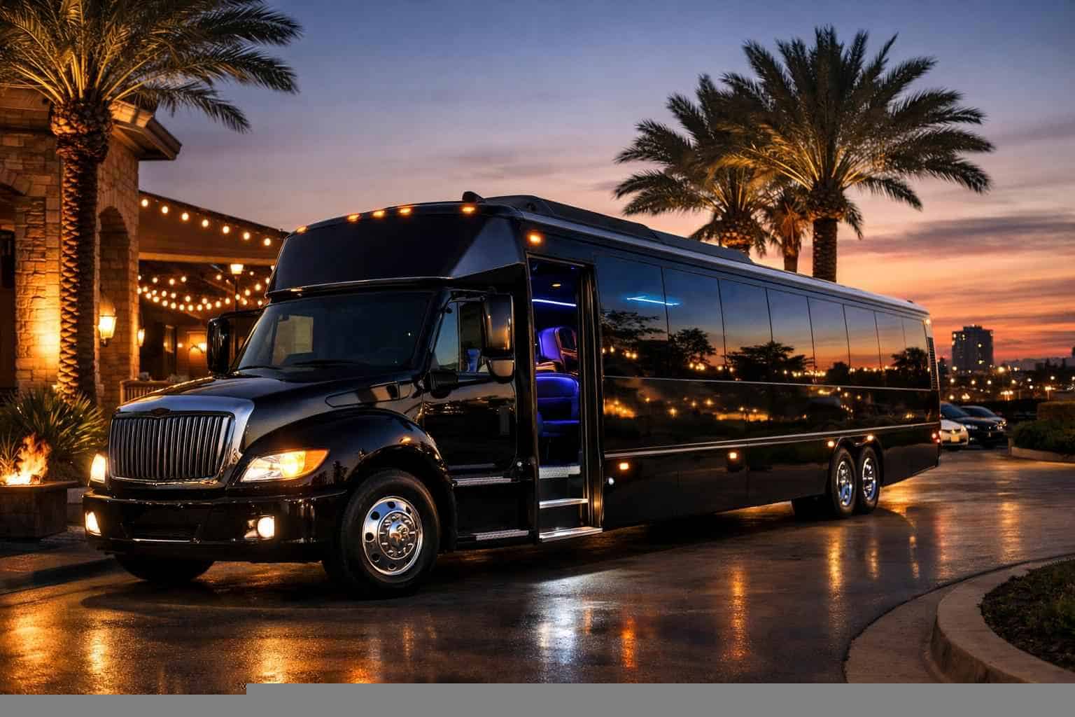 Best Black Party Bus Rental in Deer Park Texas