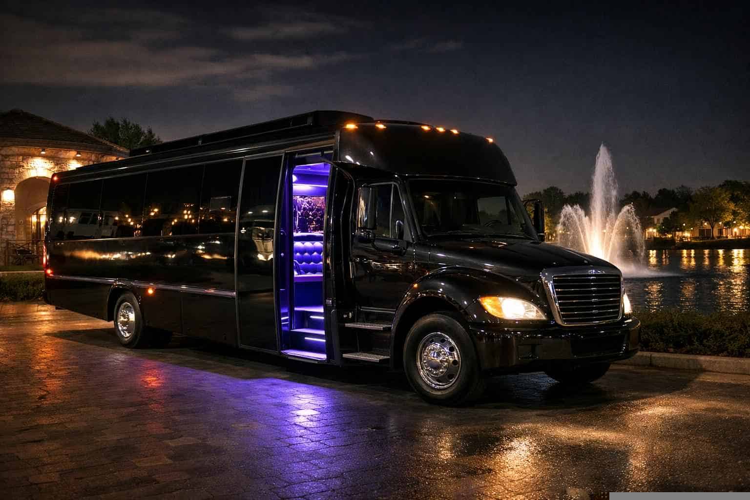 Best Black Party Bus Rental in Tomball Texas