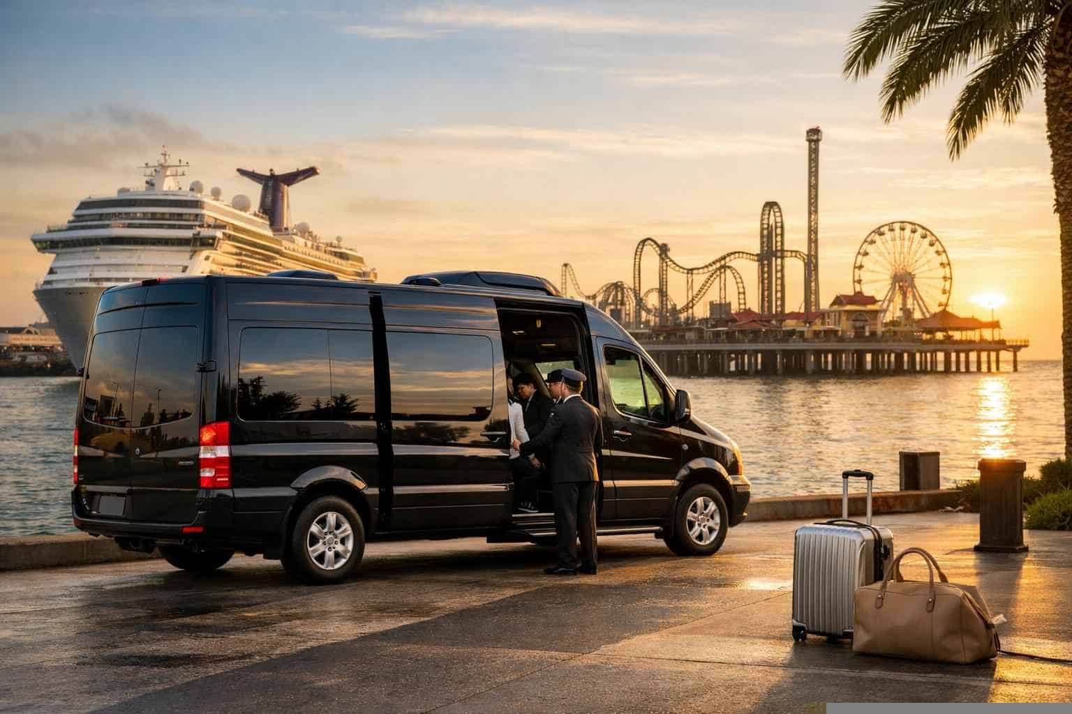 Best Passenger Van with Driver in Galveston Texas
