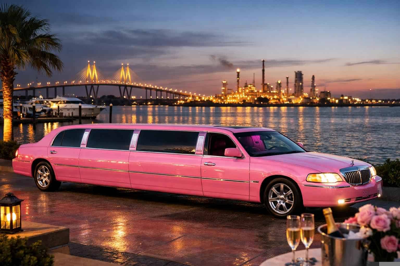 Best Pink Limo Rental in La Porte Texas