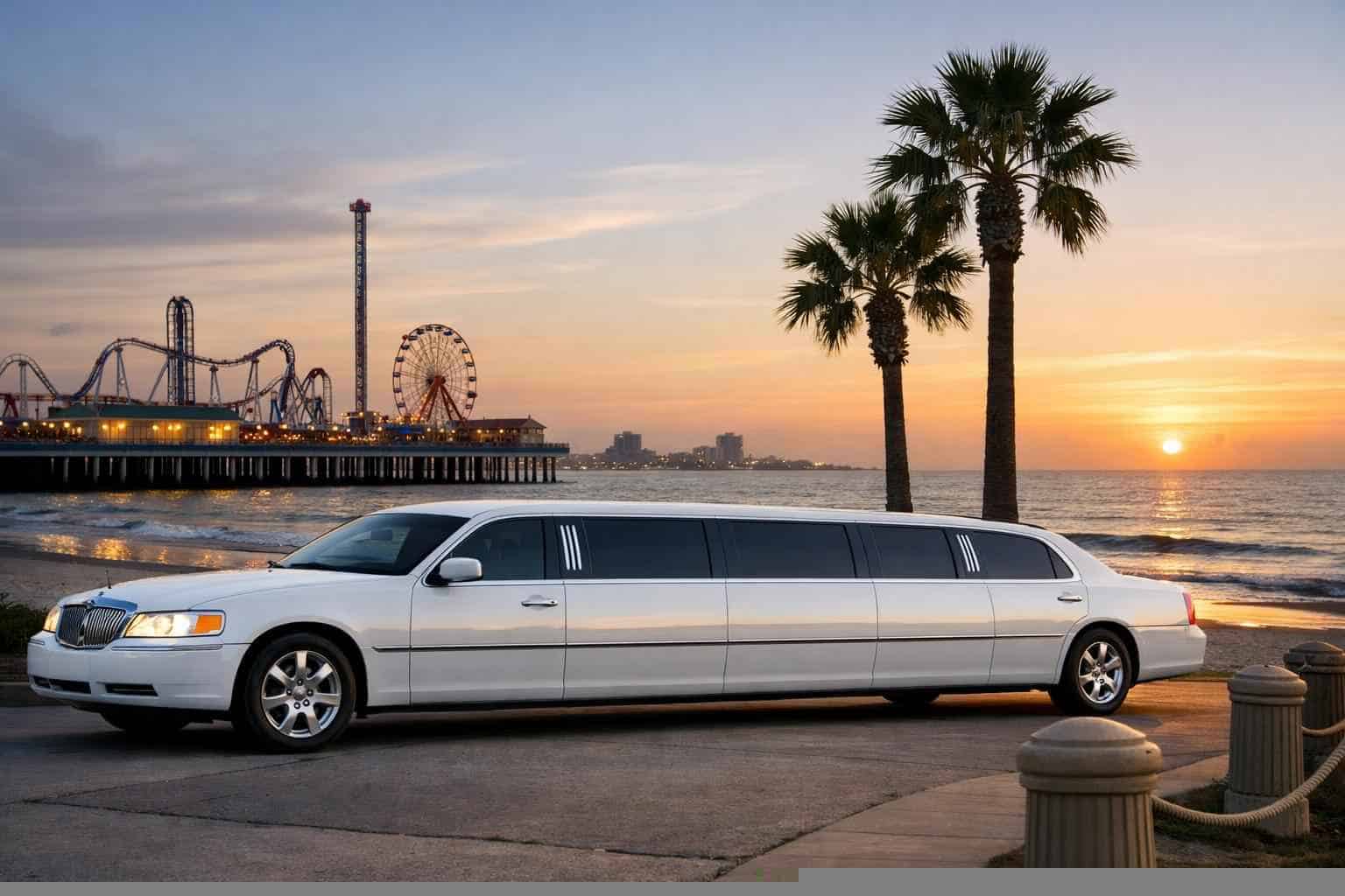 Best White Limo Rental in Galveston Texas
