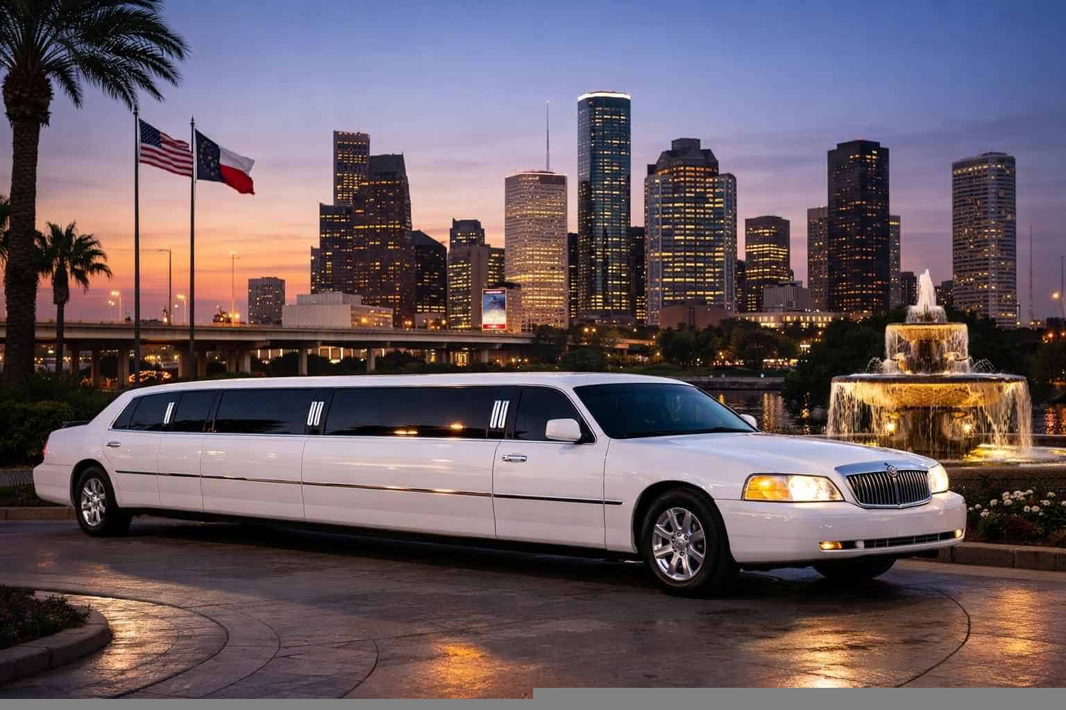 Best White Limo Rental in Texas City Texas