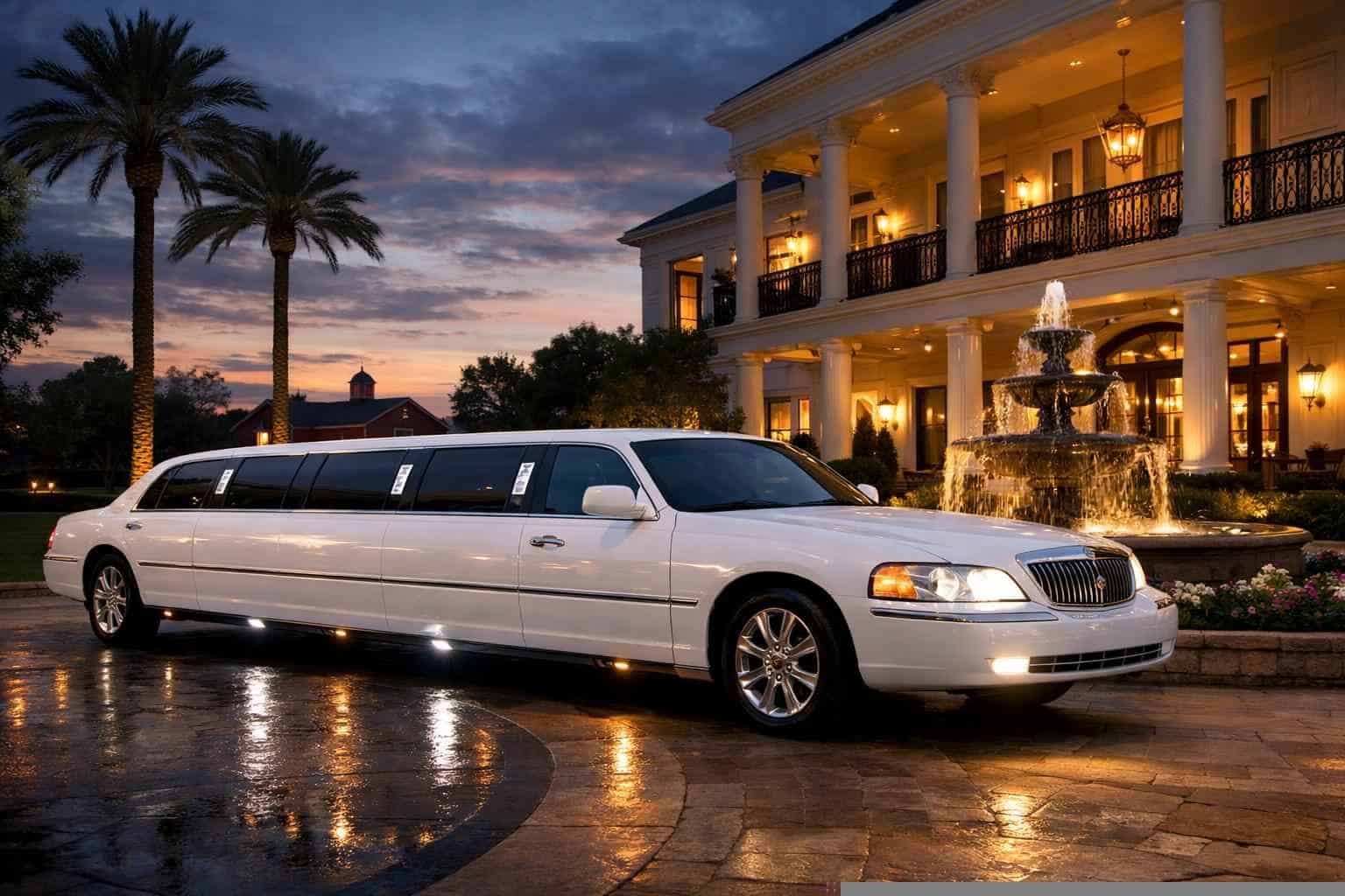 Best White Limo Rental in Tomball Texas