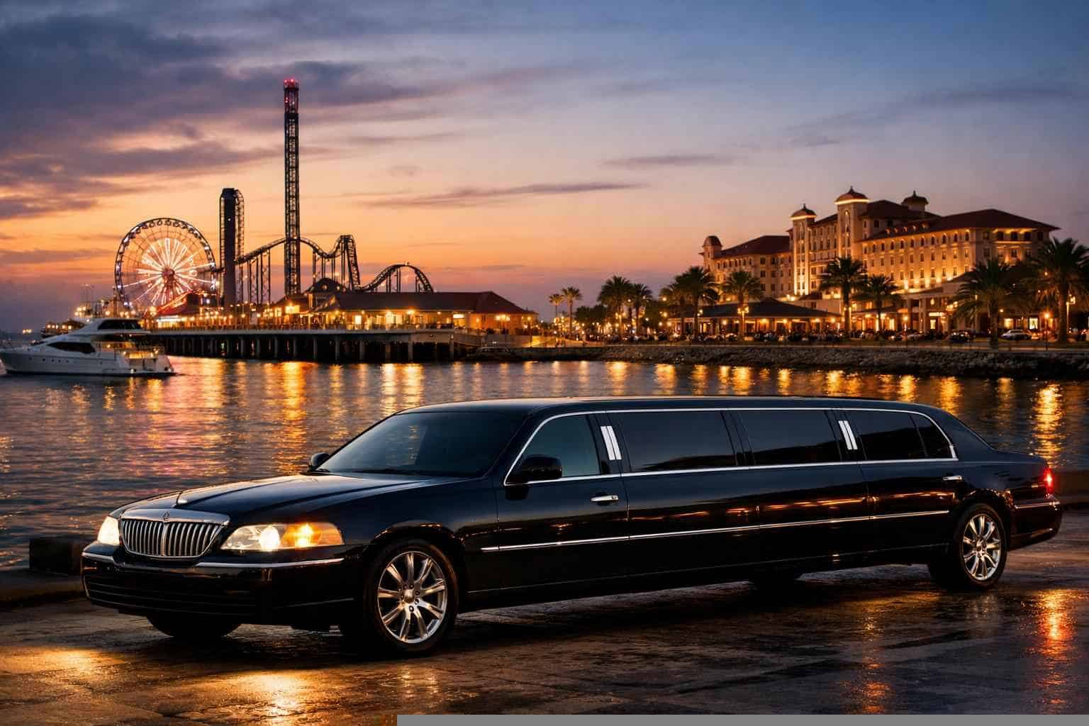 Black Limo Rental in Galveston Texas