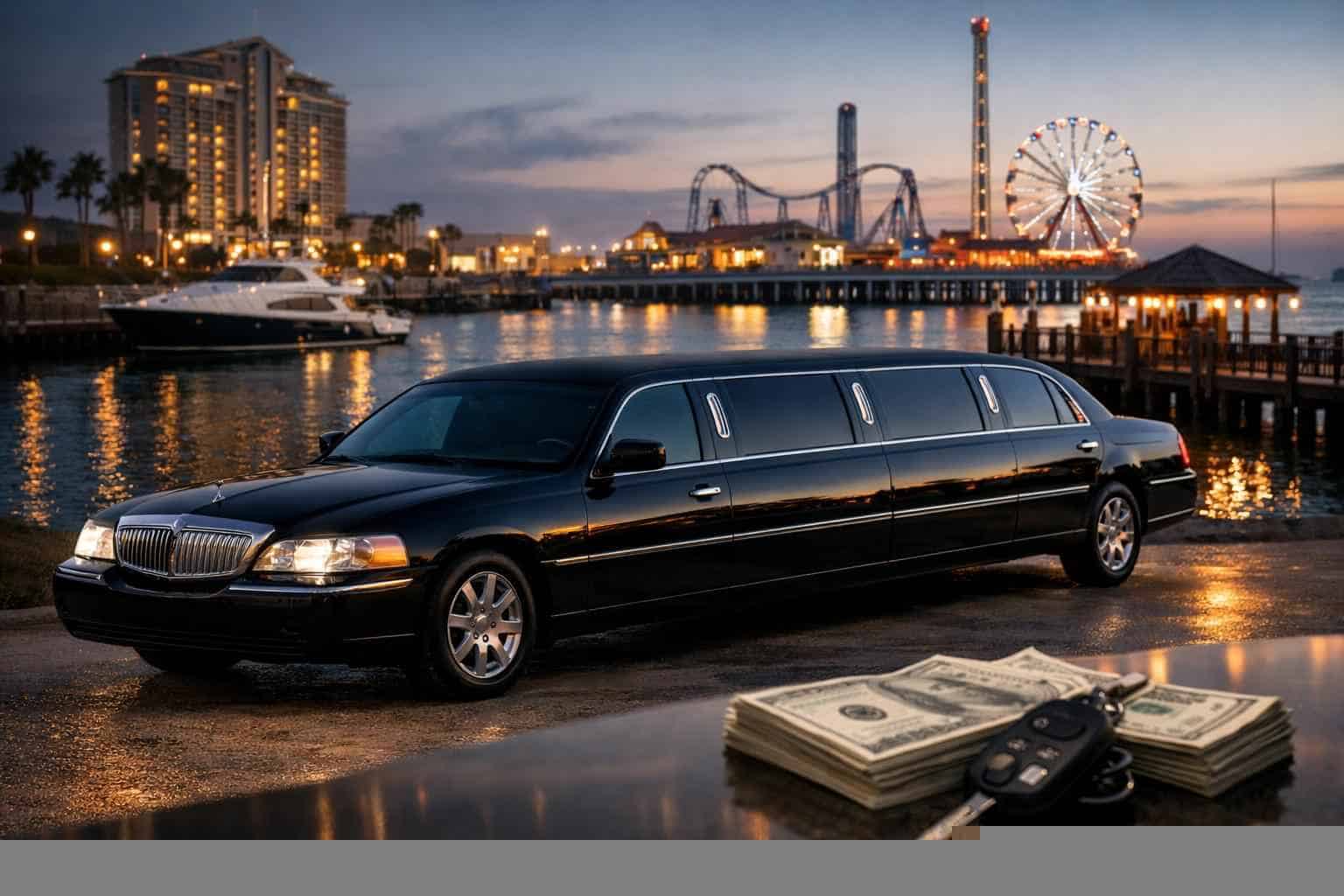 Black Limo Rental Prices in Galveston TX