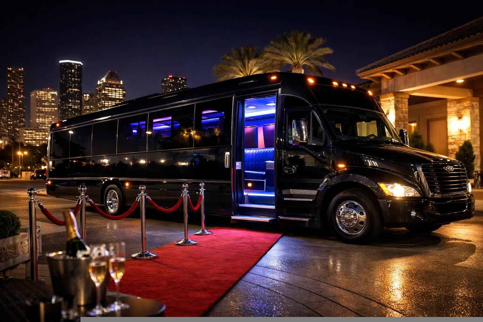 Black Party Bus Rental Deer Park TX